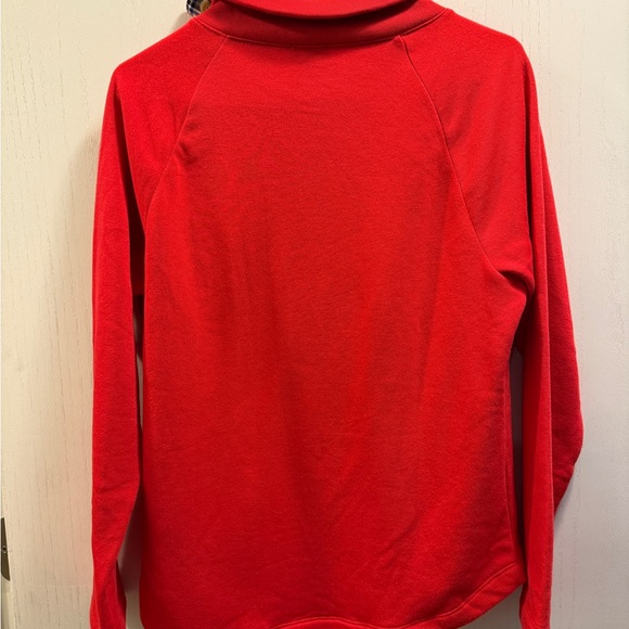 J. Crew Factory Tartan Button Neck Pullover Sweatshirt. Red Size M - Picture 3 of 11